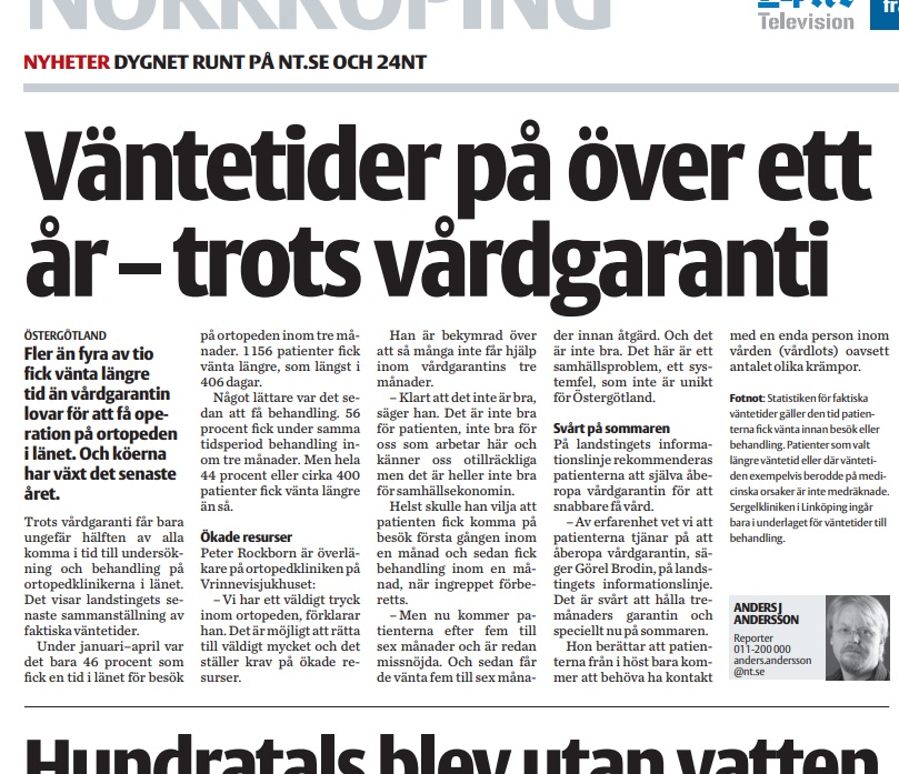 Väntetider på över ett år trots vårdgaranti